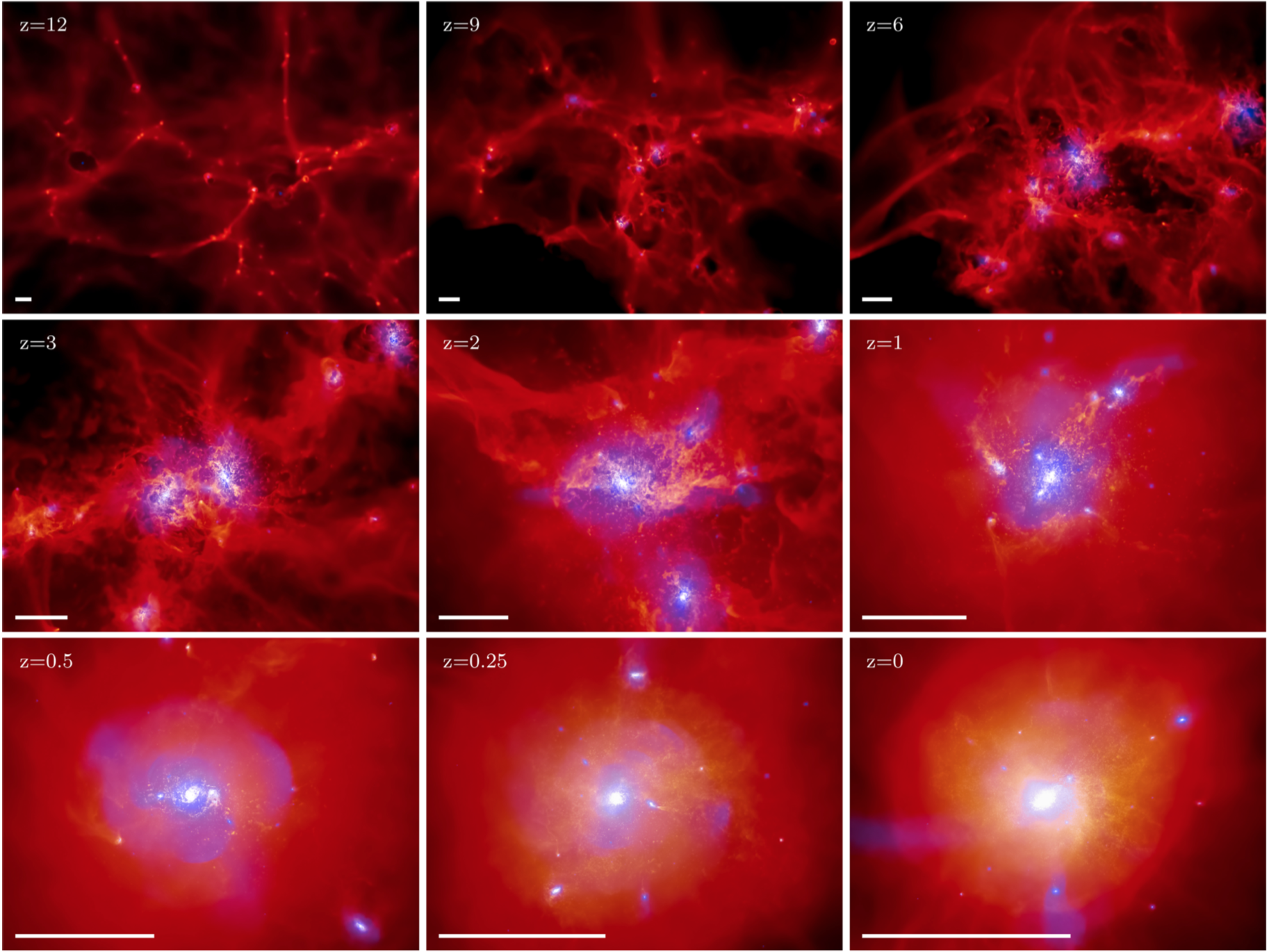 Evolution of gas density